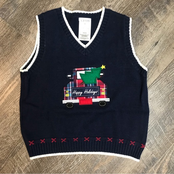 IZOD Children’s holiday Sweater Vest - Picture 1 of 5